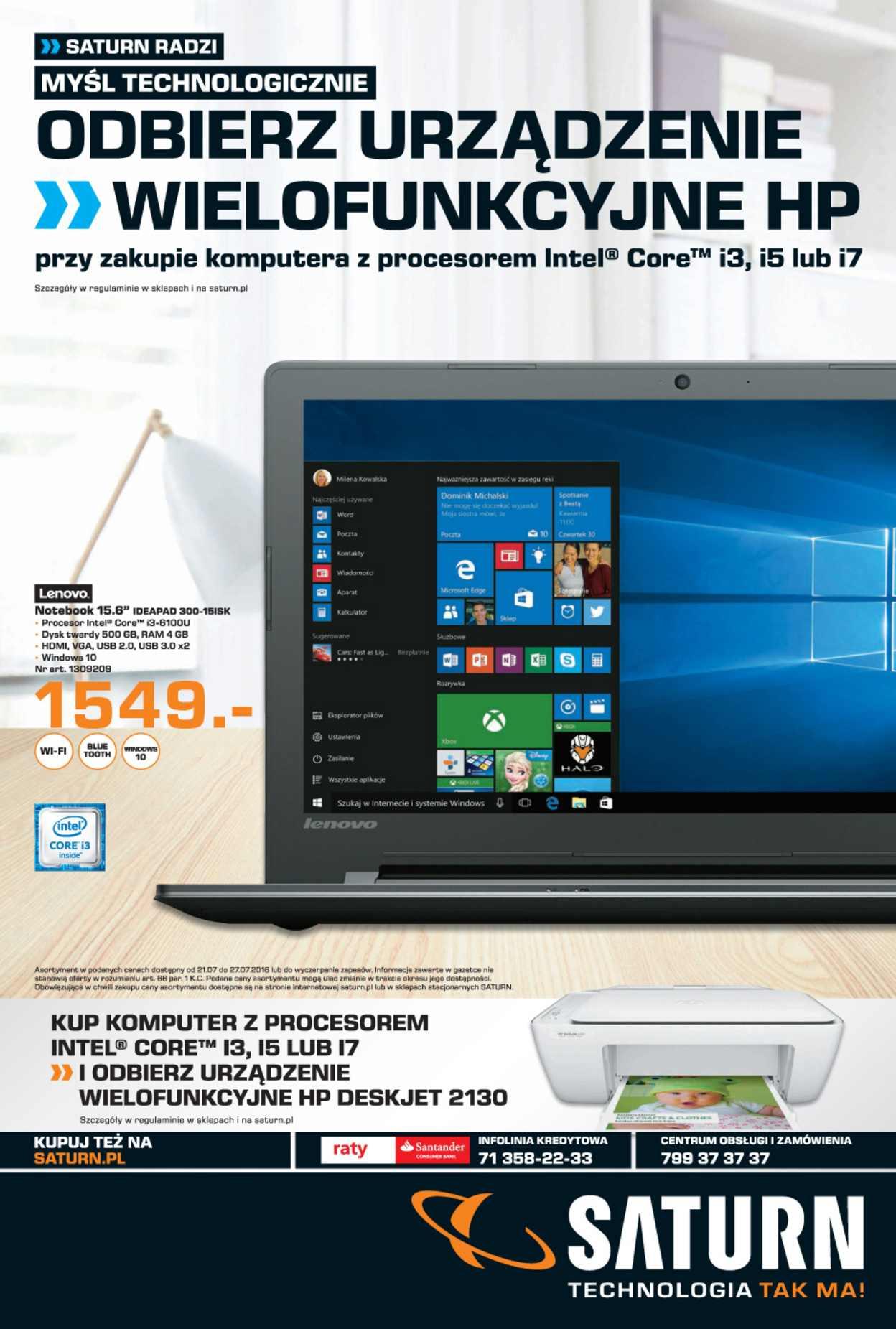 Gazetka promocyjna Saturn str. 1