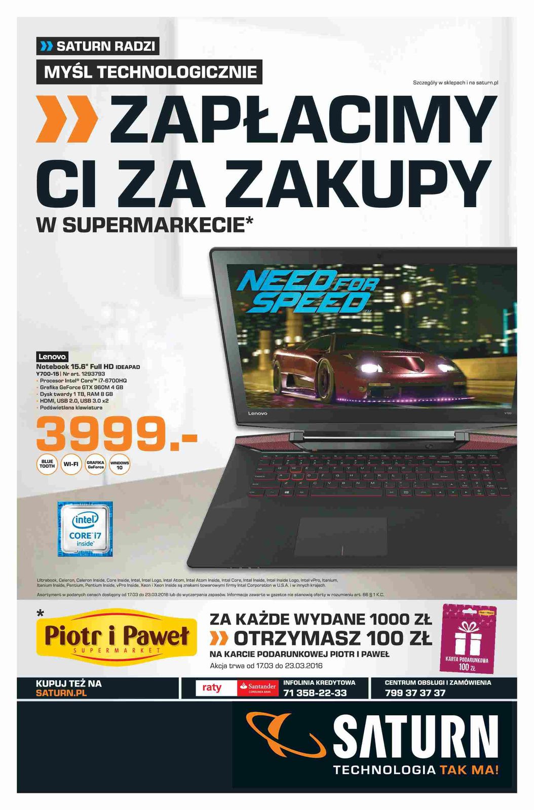 Gazetka promocyjna Saturn str. 1