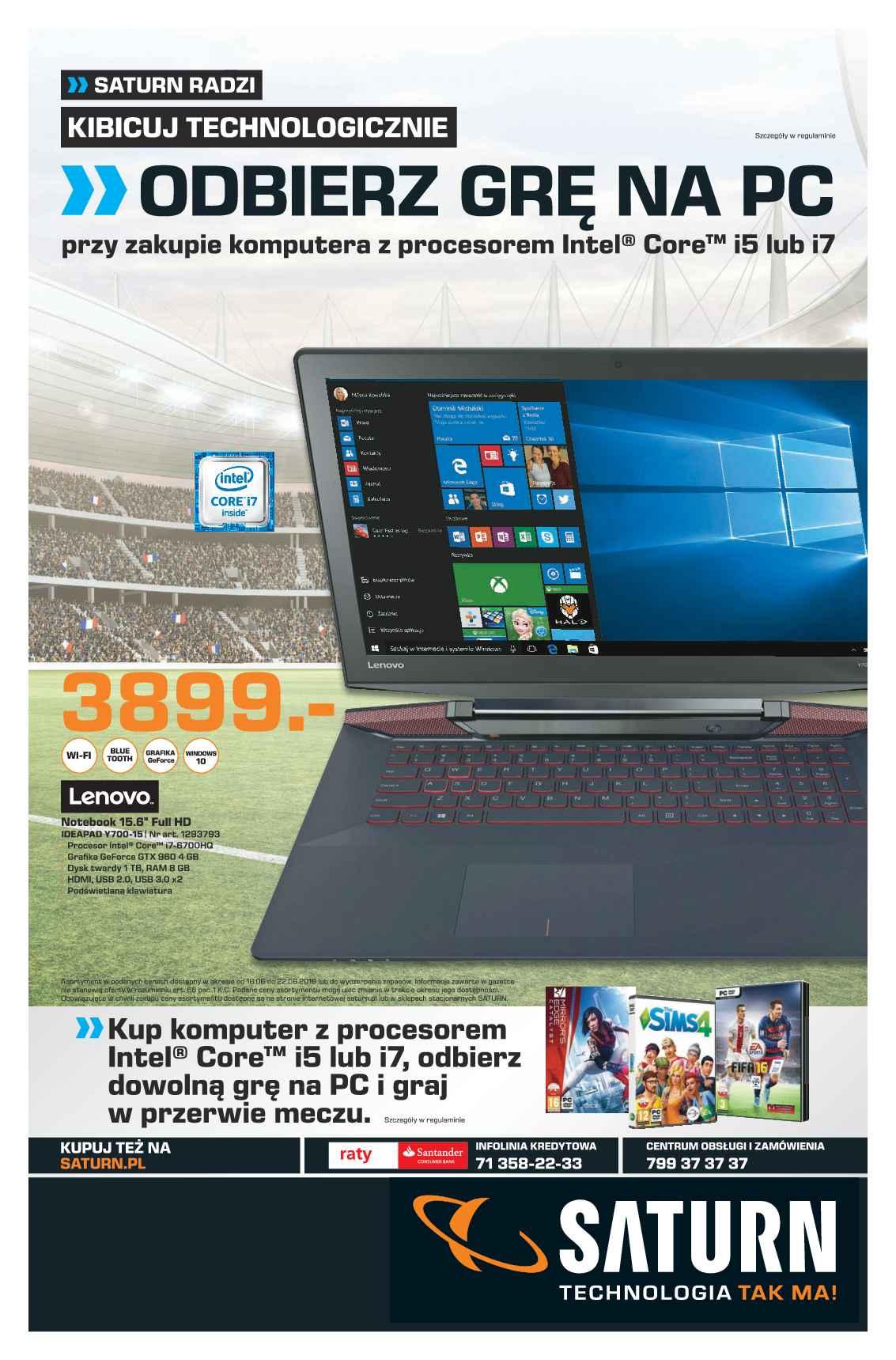 Gazetka promocyjna Saturn str. 1