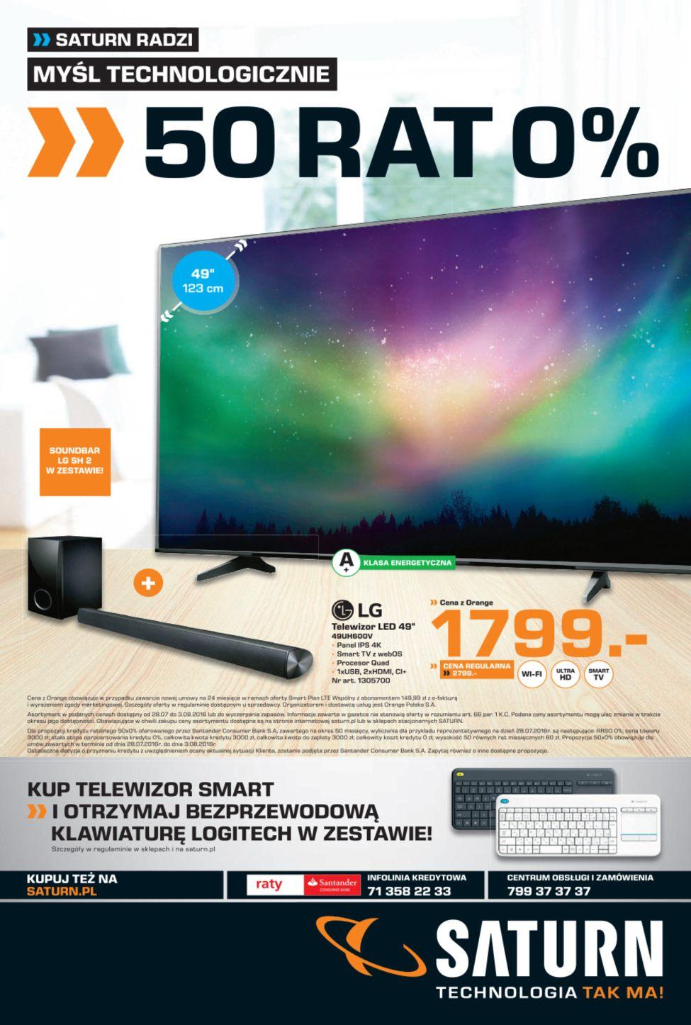 Gazetka promocyjna Saturn str. 1